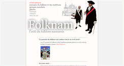 Desktop Screenshot of folknam.be