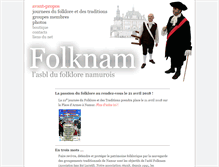 Tablet Screenshot of folknam.be